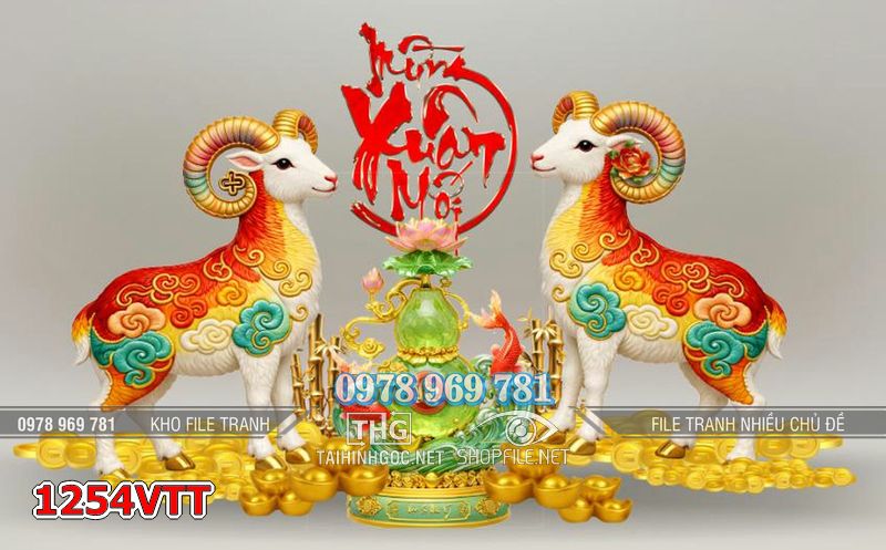 File 2 con dê Tết chúc mừng năm mới 1254VTT