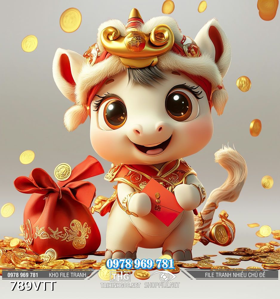 File tranh ngựa chipi siêu cute 789VTT