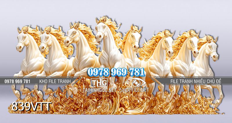 File tranh Ngựa Bính Ngọ năm mới 839VTT