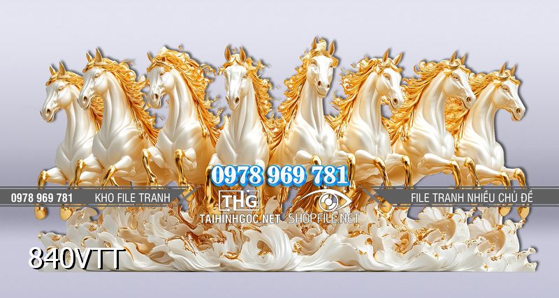 File tranh Ngựa Tết năm 2026 840VTT