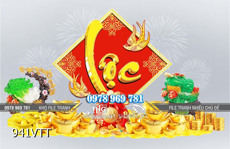 File tranh chữ Lộc 941VTT