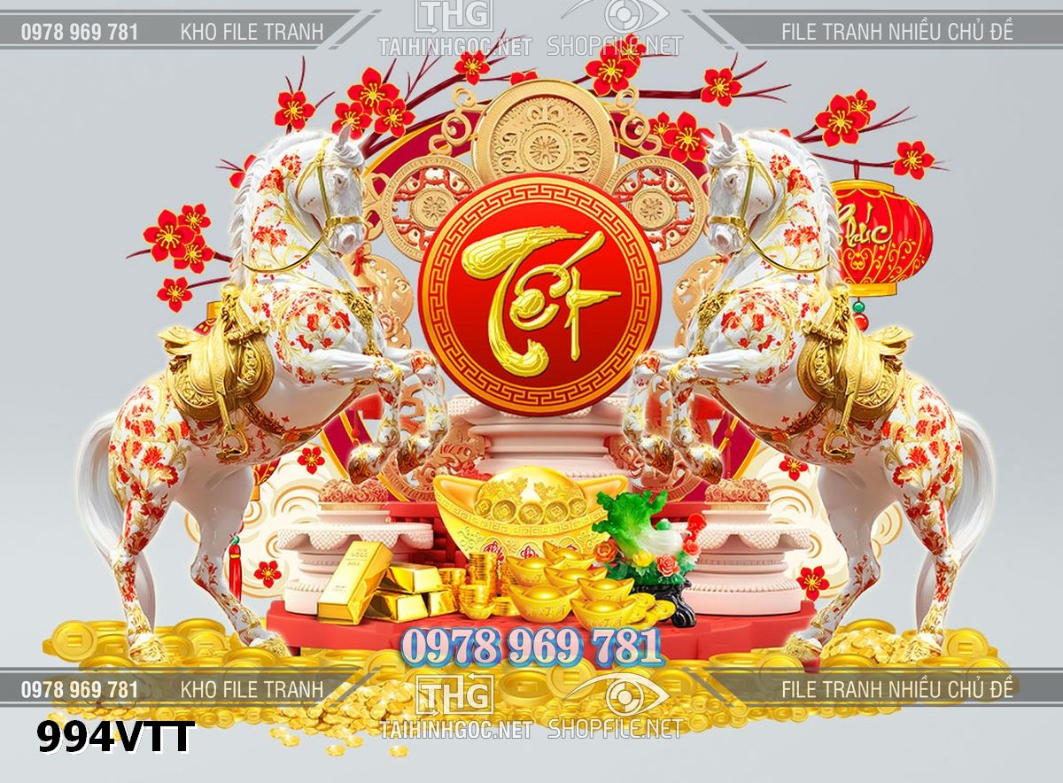 File tranh ngựa Tết năm bính ngọ 994VTT